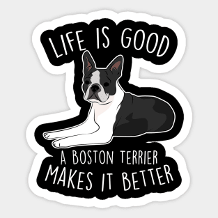 Boston Terrier Dog Make It Better Sticker